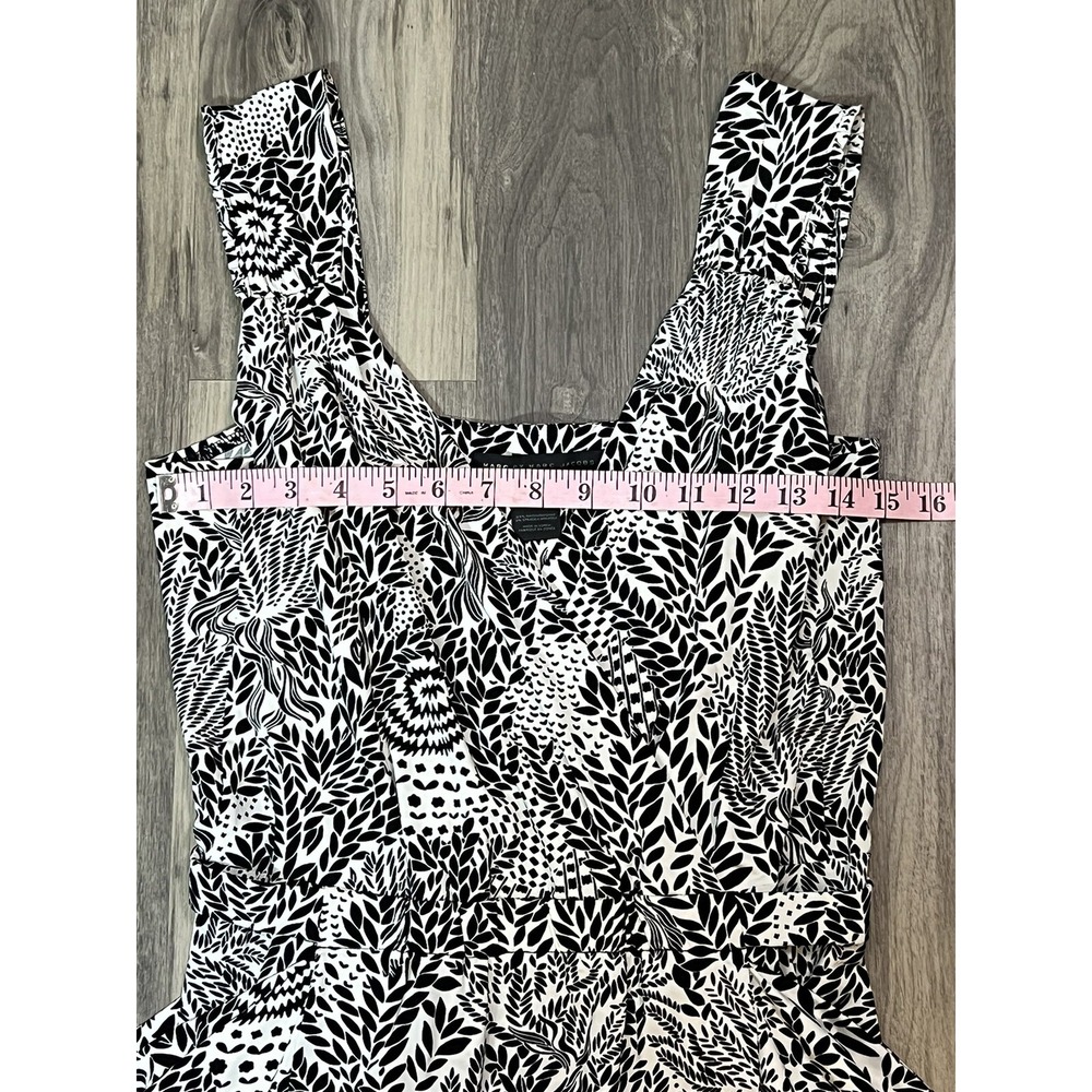 Marc by Marc Jacobs Dress Women Medium Swan Draped Black & White Print - Picture 14 of 16